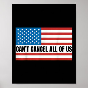 Kann nicht alle US-amerikanische Flagge abbrechen Poster