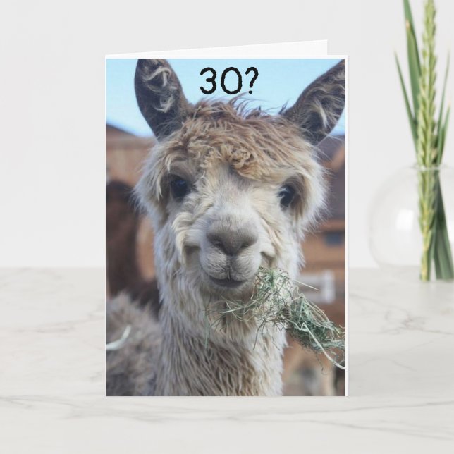 KANN NICHT GLAUBEN, DASS SIE SICH AM 30.* GEBURTST KARTE (Vorderseite)