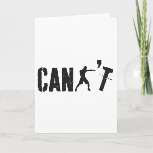 Kann nicht lustiger Boxcoach Box-Trainer Boxer spi Karte