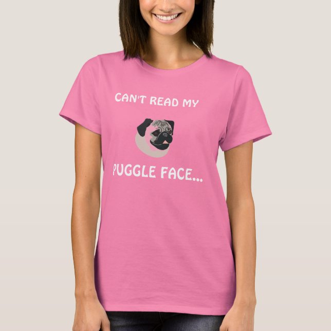 KANN NICHT MEIN , PÜGELGESICHT LESEN... T-Shirt (Vorderseite)