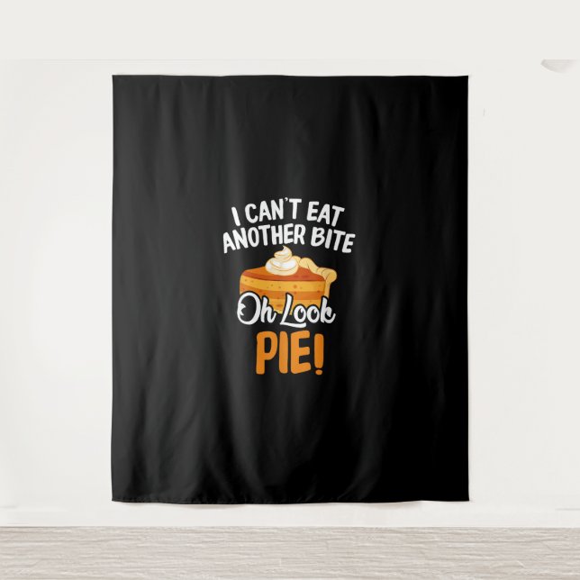 Kann nicht noch einen Biss essen, Oh schau mal Fun Wandteppich (Vorderseite)