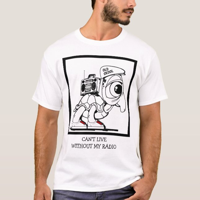 kann nicht ohne meinen Radio leben T-Shirt (Vorderseite)