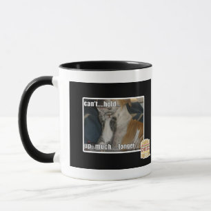 Kann nicht viel länger halten tasse