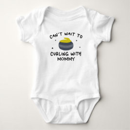 Kann nicht warten, mit Mami zu Curling - Curler Baby Strampler