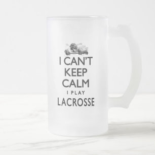 Kann ruhigen Lacrosse nicht behalten Mattglas Bierglas