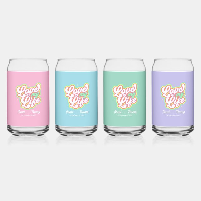 Kann Set aus Glas (Vorderseite)