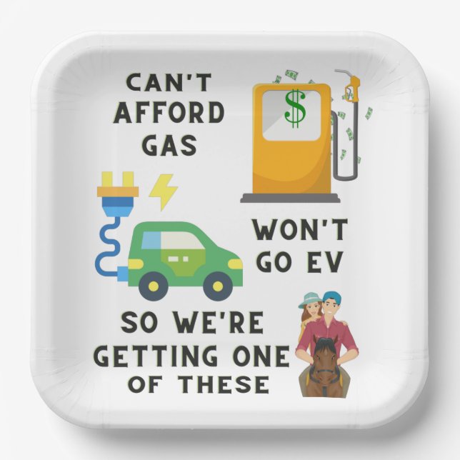 Kann sich kein Gas leisten, oder EV so ein Geschen Pappteller (Vorderseite)