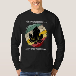 Kann spontan über das Sammeln von Rock reden Retro T-Shirt