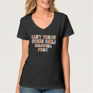 Kann Steine beim Waschen von Füßen nicht abwerfen T-Shirt