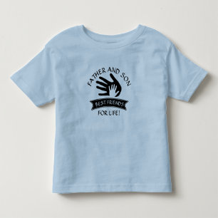 Kann Text bearbeiten, Vater und Sohn beste Freunde Kleinkind T-shirt