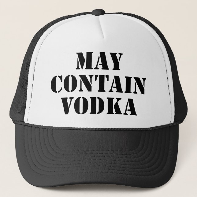 Kann Wodka enthalten Truckerkappe (Vorderseite)