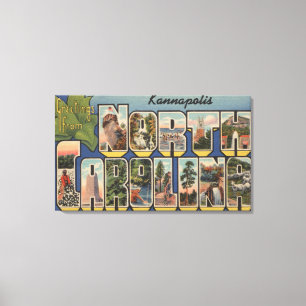 Kannapolis, North Carolina - große Leinwanddruck