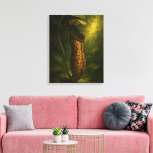Kannenpflanze: Giftige Eleganz Impressionistische  Leinwanddruck