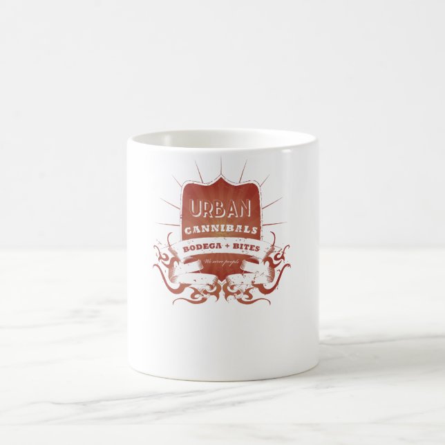 "Kannibale-Kaffee-Verein-" Tasse (Mittel)