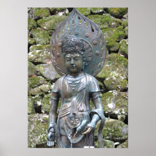 Kannon (Kwan Yin) Statue auf dem Berg Kurama Poster