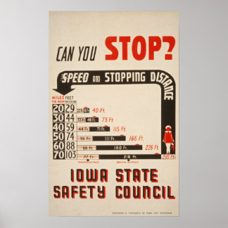 Kannst du aufhören? Poster für die Straßenverkehrs