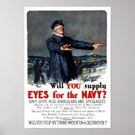 Kannst du der Marine die Augen geben? WWI Poster