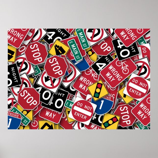 Kannst du die Zeichen nicht lesen? Poster (Vorne)