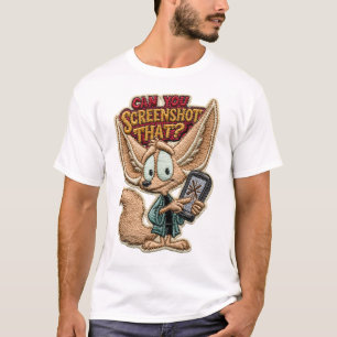 Kannst du diesen lustigen Fennec-Fuchs-Stickerei-S T-Shirt