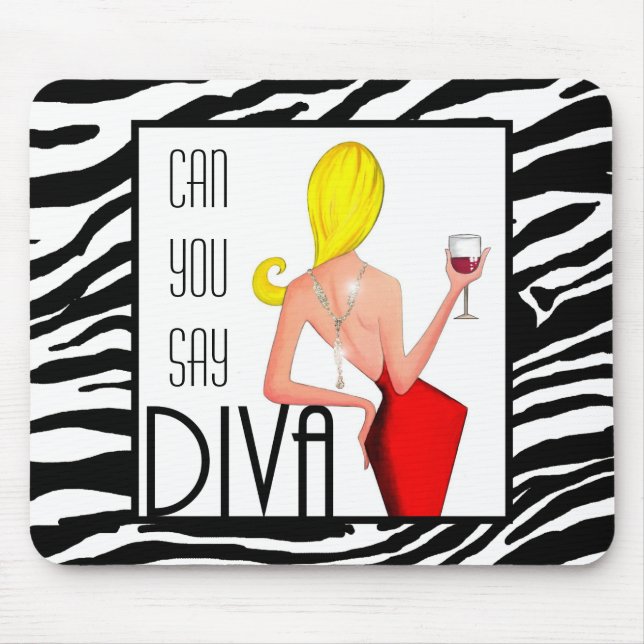 "Kannst du DIVA sagen?" Mousepad (Vorne)