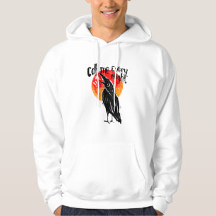 Kannst du mich jede Nacht anrufen Dark Raven Hoodie