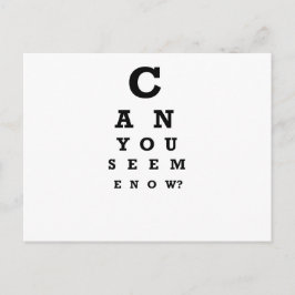 Kannst du mich jetzt sehen? postkarte