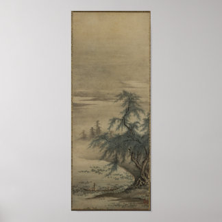 Kano Masanobu - Lotuses zum Aufwerten Poster