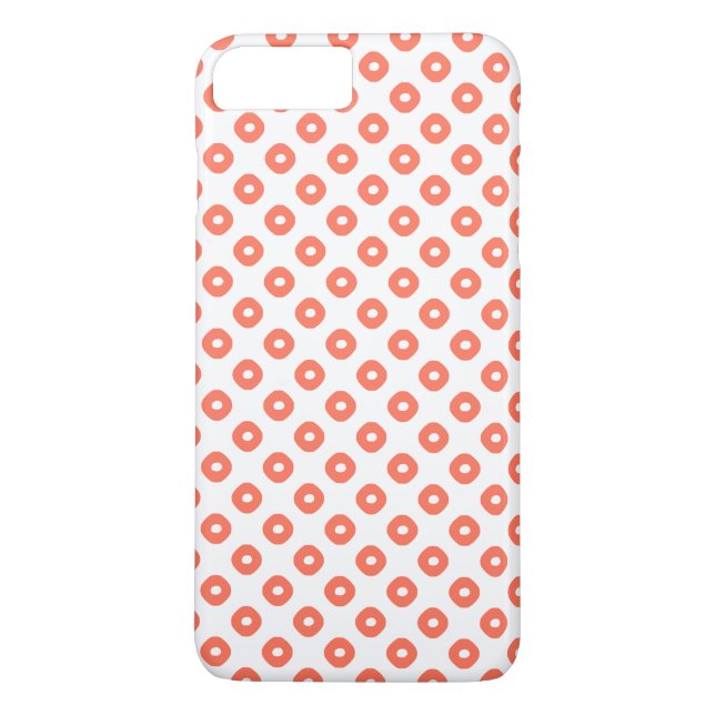 "Kanoko" Fawn Spot Pattern Salmon Pink Case-Mate iPhone Hülle (Rückseite)