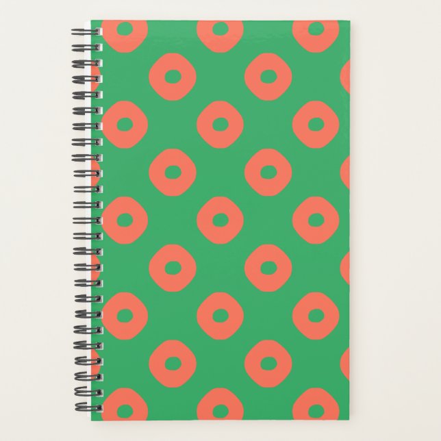 "Kanoko" Fawn Spot Pattern Salmon Pink Planer (Vorderseite)