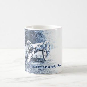 Kanone auf dem Schlachtfeld von Gettysburg Kaffeetasse