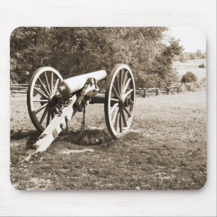 Kanone auf dem Schlachtfeld von Gettysburg Mousepad