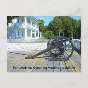 Kanone in Fort Mackinac Postkarte