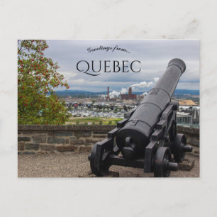 Kanone in Quebec Kanada Postkarte