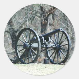 Kanone Runder Aufkleber