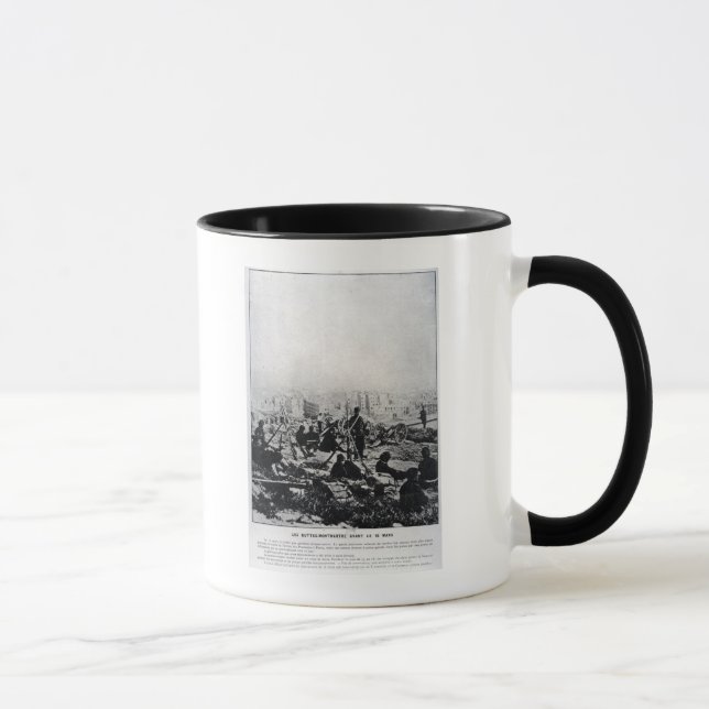 Kanonen auf den Buttes-Montmartre Tasse (Rechts)