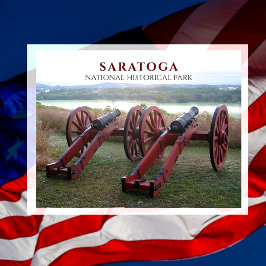 Kanonen, Bernis Heights Battle of Saratoga Postkarte