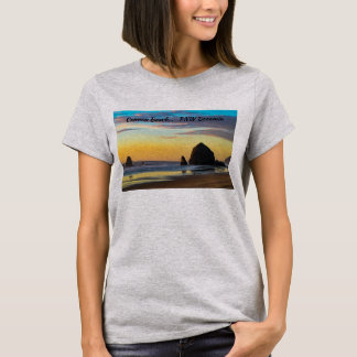 Kanonen-Strand - Heuschober-Felsen am T-Shirt