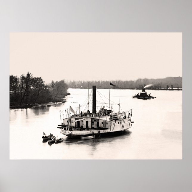 Kanonenboot und Monitor Poster (Vorne)