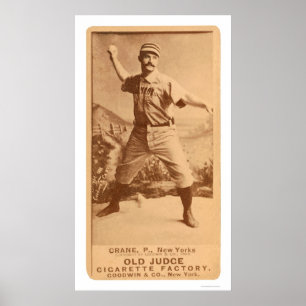 Kanonenkugel-Kran-Baseball 1887 Poster