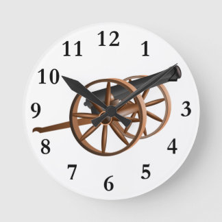 Kanonenuhr Runde Wanduhr