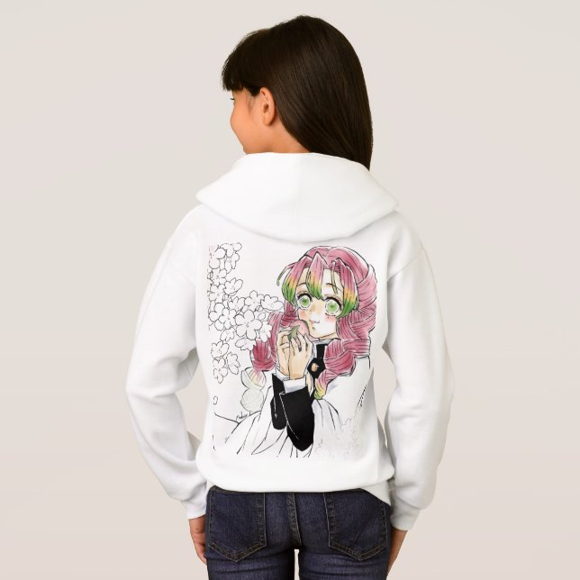 Kanroji Mitsuri Hoodie (Schwarz voll)