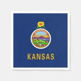 Kansan Flag, Flag of Kansas Serviette