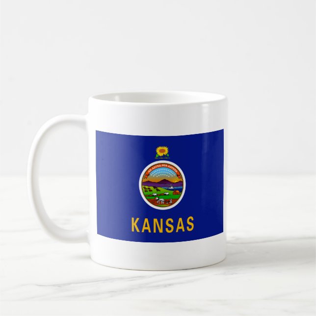 Kansan Flag + Map Tasse (Links)