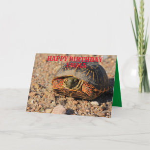 Kansas Box Shell Turtle Carte de voeux Anniversair