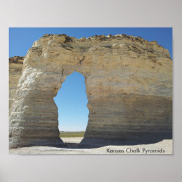 Kansas Chalk Pyramids Poster