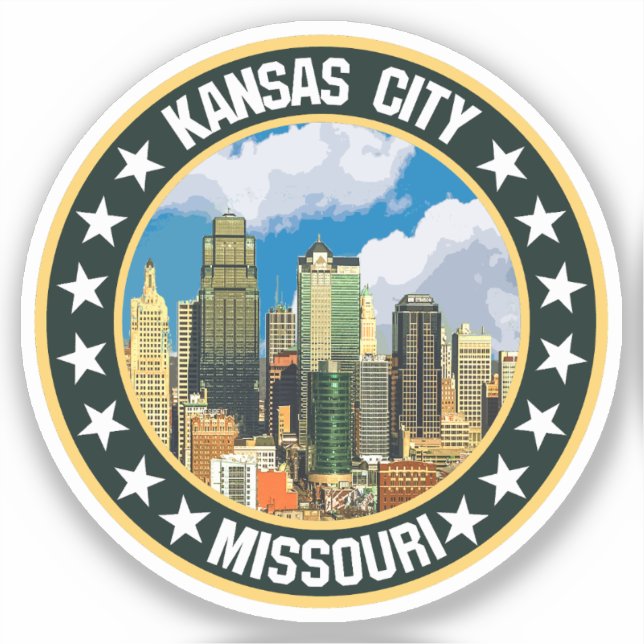 Kansas City Aufkleber (Vorderseite)