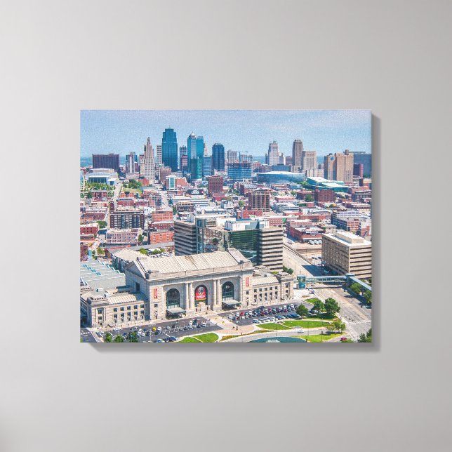 Kansas City Beautiful Skyline Leinwanddruck (Vorderseite)