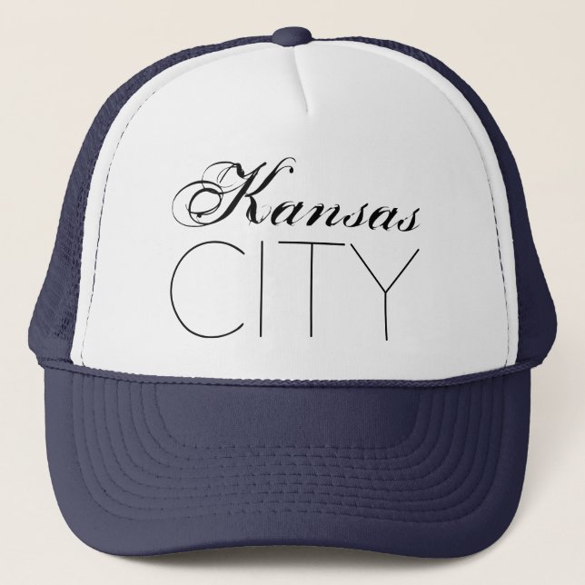 Kansas City benutzerdefinierbar Truckerkappe (Vorderseite)