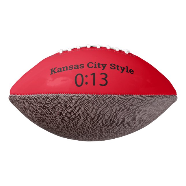 Kansas City Chiefs 13 Sekunden Fußball Football (Gedreht 270)