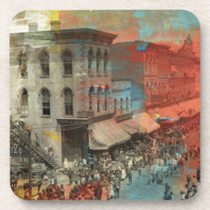 Kansas City Circus Parade 1886 Getränkeuntersetzer